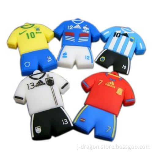 Soccer Jersey USB Disk, Europe Cup Series, Supports Customizing Casing, Suitable for Promotions